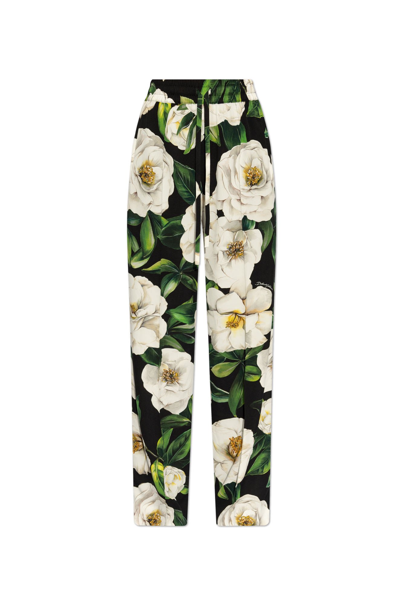パンツ Dolce & Gabbana SS25 Floral pants (FTC9YTFSA7F HN5JB) Multicolour Silk trousers with floral motif Dolce & Gabbana